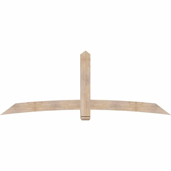 Ekena Millwork Bellingham Smooth Timber Gable Bracket, Douglas Fir, 96"W x 36"H x 3 1/2"D x 5 1/2"F, 9/12 Pitch GBW096X36X0406BEL00SDF - main